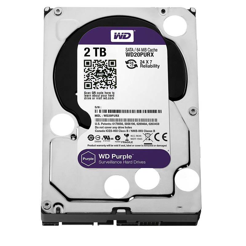 هارد دیسک اینترنال وسترن دیجیتال 2ترابایت Western Digital Purple Surveillance Edition 2TB